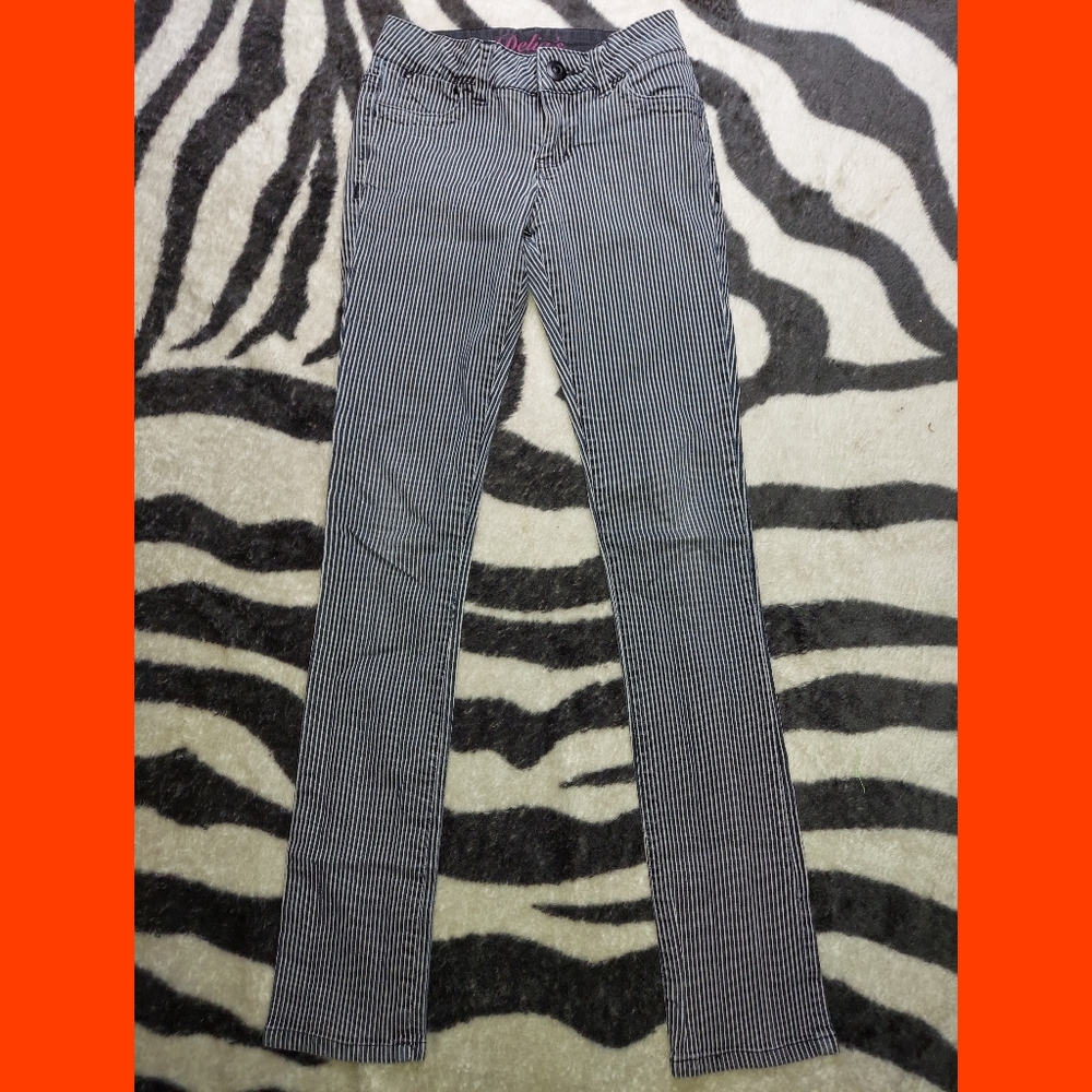 Delia's Pin Strip Skinny Jeans